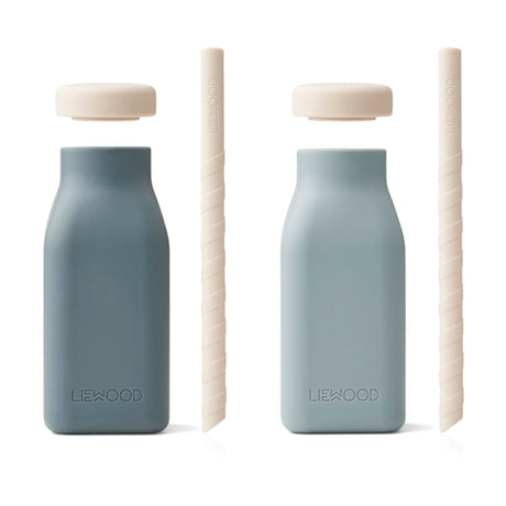 Liewood Erika Milkshake Bottle 2-Pack Blue Mix