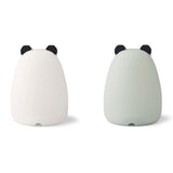 Liewood Callie Night Light 2-pack Panda Panda Creme De la Creme/Dove Blue 2