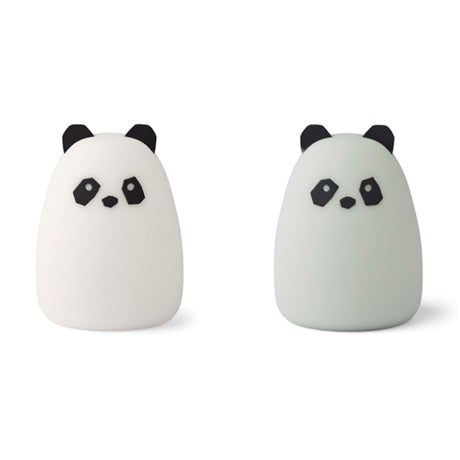 Liewood Callie Night Light 2-pack Panda Panda Creme De la Creme/Dove Blue