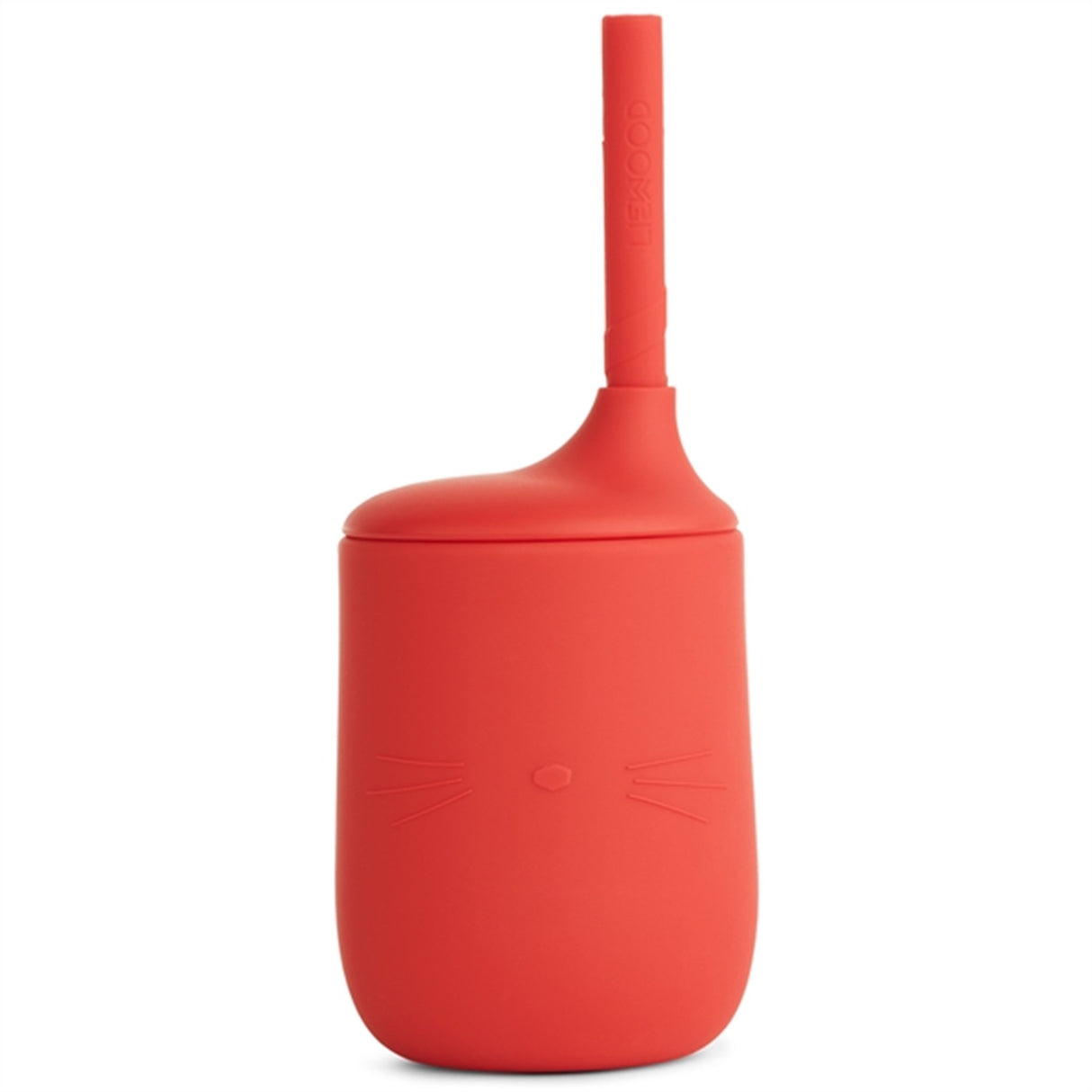 Liewood Ellis Silicone Sippy Cup Cat Apple Red