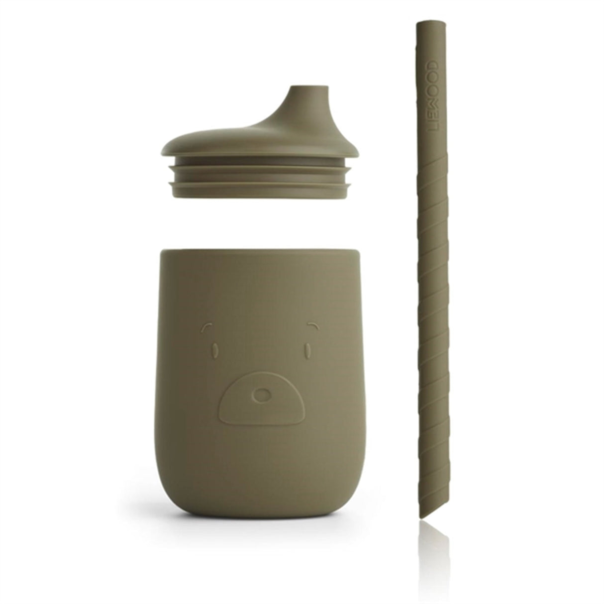 Liewood Ellis Silicone Sippy Cup Mr Bear Khaki 3