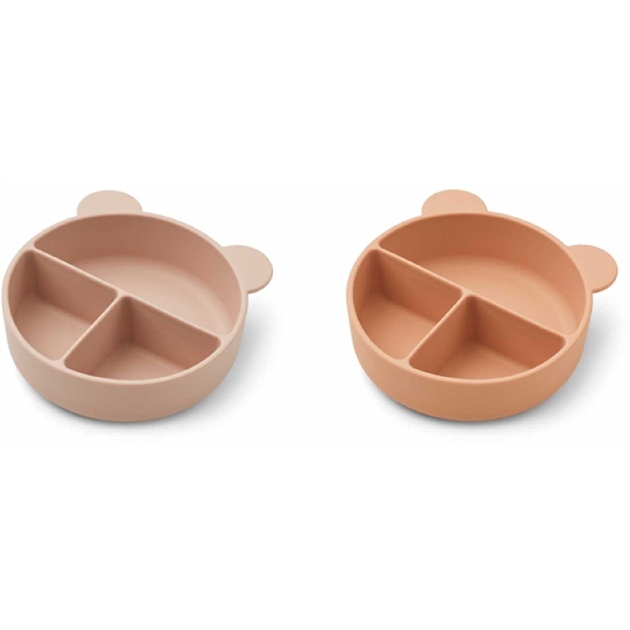 Liewood Conny Silicone Divider Bowl 2-pack Rose Mix