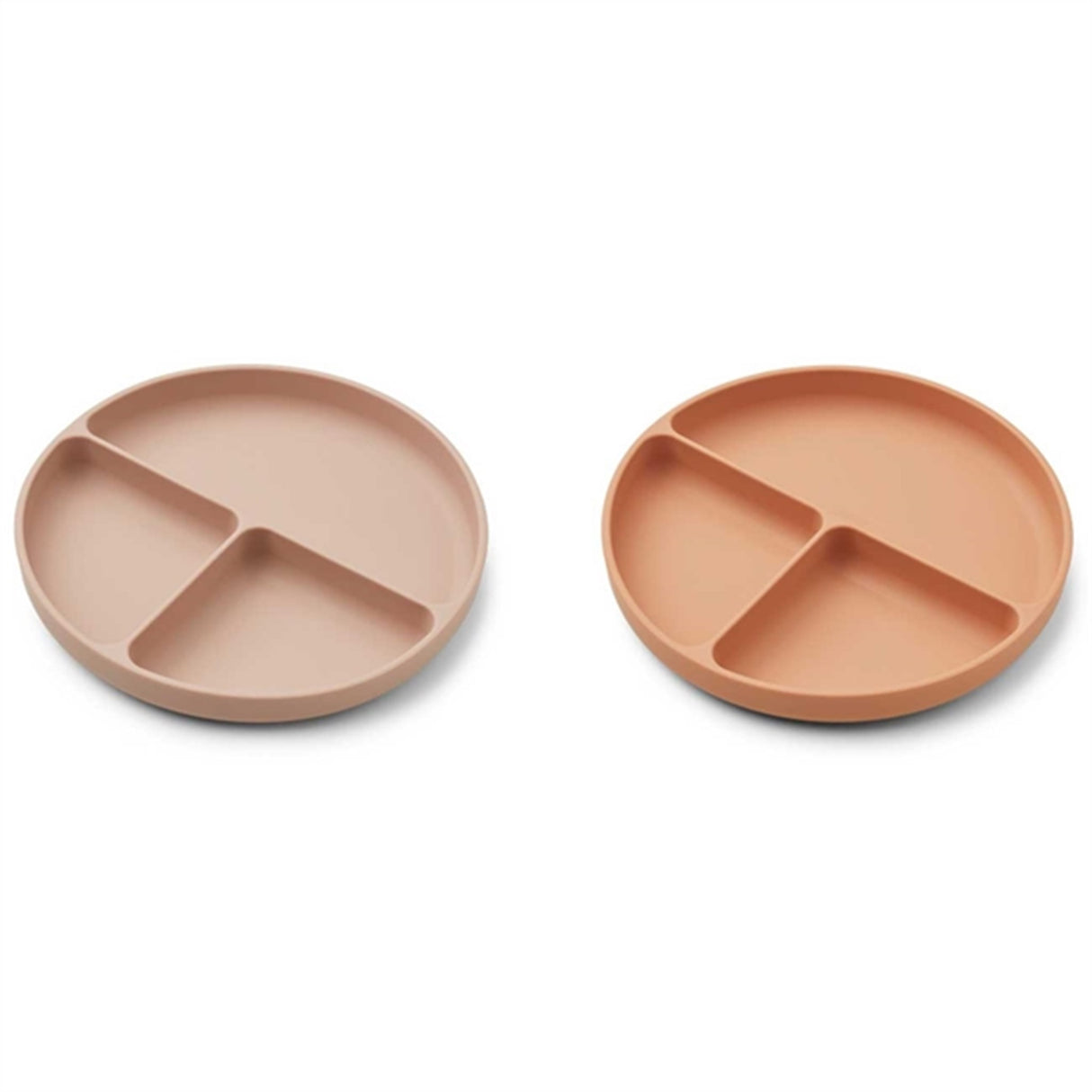 Liewood Harvey Silicone Divider Plate 2-pack Rose Mix