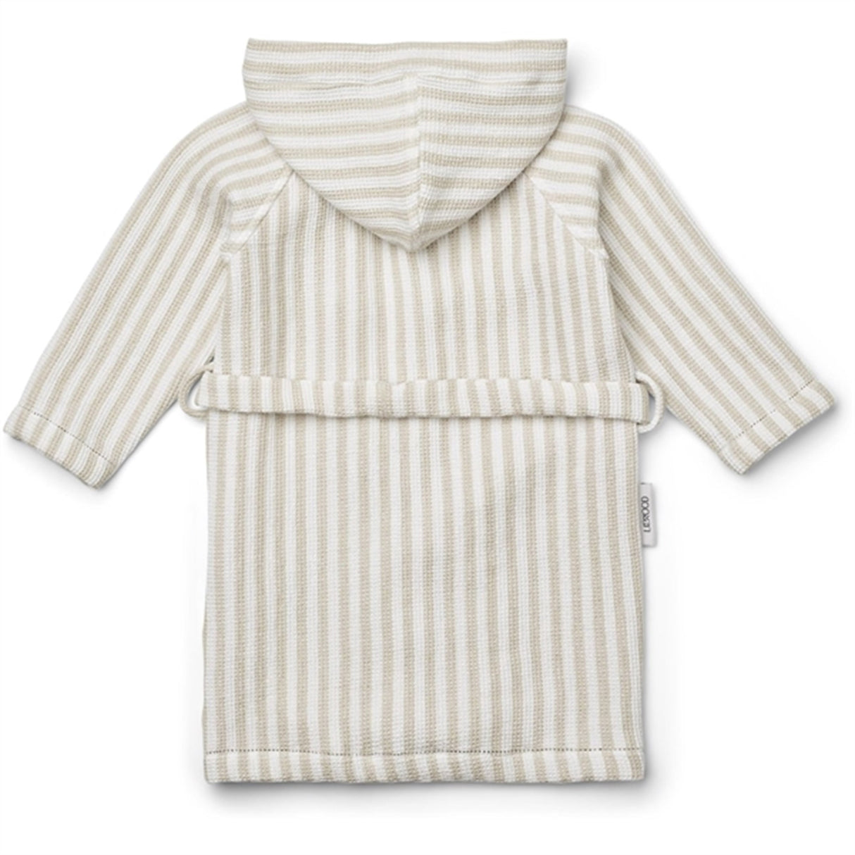 Liewood Gray Bathrobe Y/D Stripe Crisp White/Sandy 2