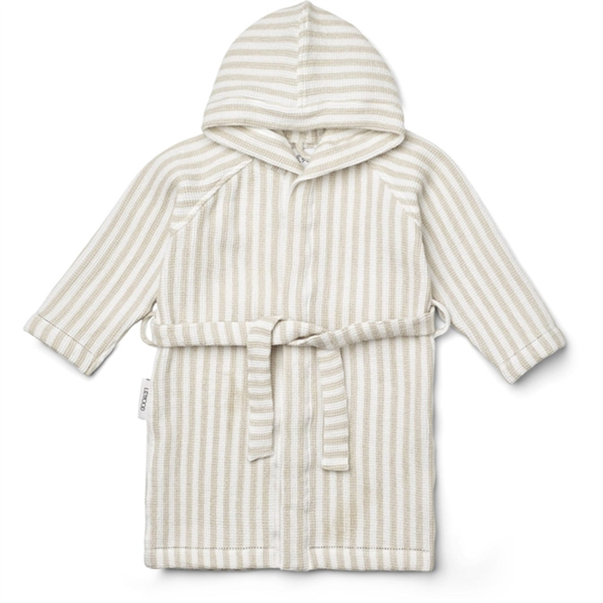 Liewood Gray Bathrobe Y/D Stripe Crisp White/Sandy