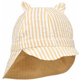 Liewood Gorm Reversible Seersucker Sun Hat Jojoba/White