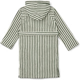 Liewood Leo Bathrobe Y/D Stripes Garden Green/Creme De La Creme 3