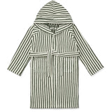 Liewood Leo Bathrobe Y/D Stripes Garden Green/Creme De La Creme