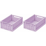 Liewood Weston Storage Box S Light Levender 2-Pack