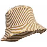 Liewood Matty Stripe Sunhat Seersucker Golden Caramel/White