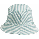 Liewood Matty Stripe Sunhat Seersucker Sea Blue/White 2