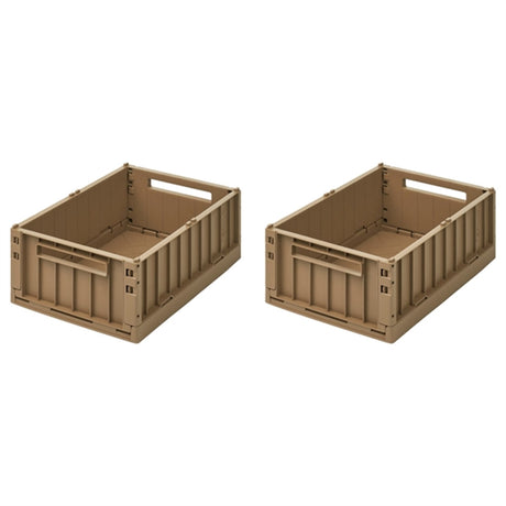 Liewood Weston Storage Box S Oat 2-Pack