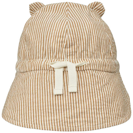 Liewood Gorm Sun Hat Stripe Golden Caramel/Creme de la Creme