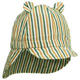 Liewood Gorm Sun Hat Stripe Dusty Mint Multi Mix