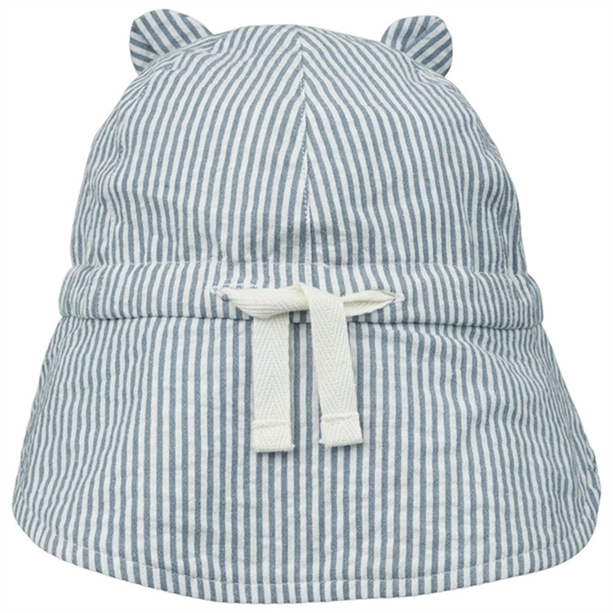 Liewood Gorm Sun Hat Stripe Blue Wave/Creme de la Creme 2