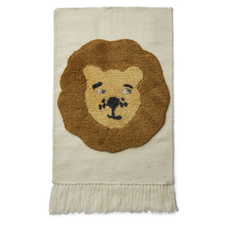 Liewood Gera Lion Wall Rug Lion Golden Caramel Multi Mix