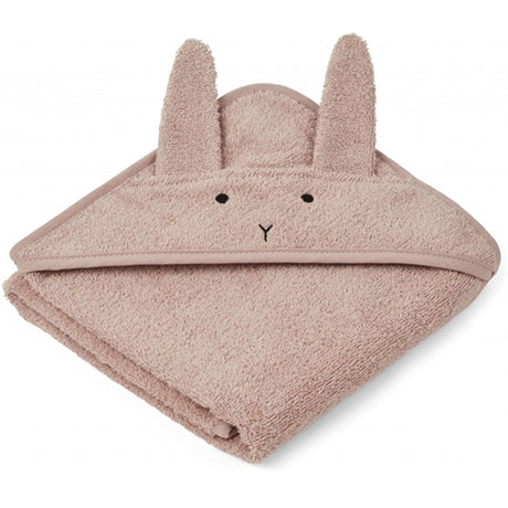 Liewood Albert Hooded Towel Rabbit Rose