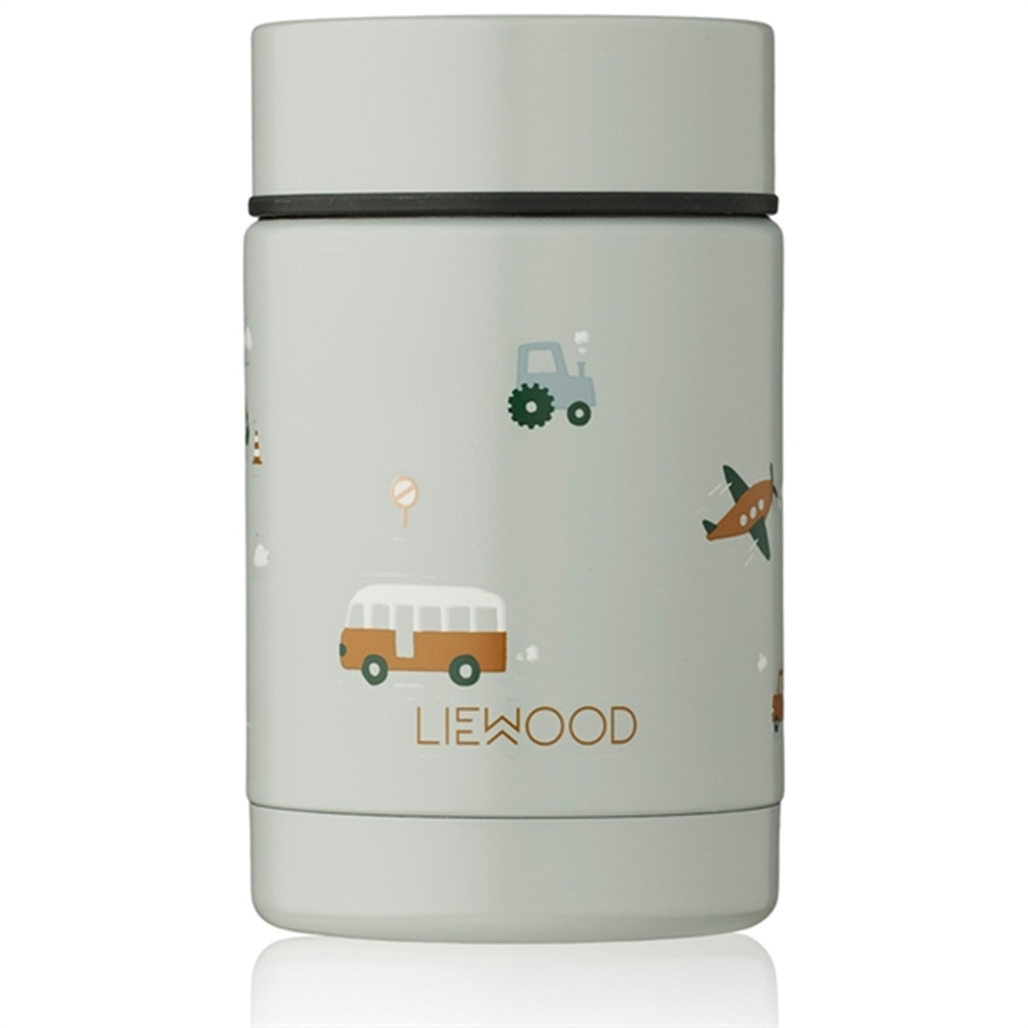 Liewood Bernard Food Jar 500ml Vehicles Dove Blue Mix 3