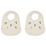 Liewood Tilda Silicone Bib Peach/Sea Shell Mix 2-pack