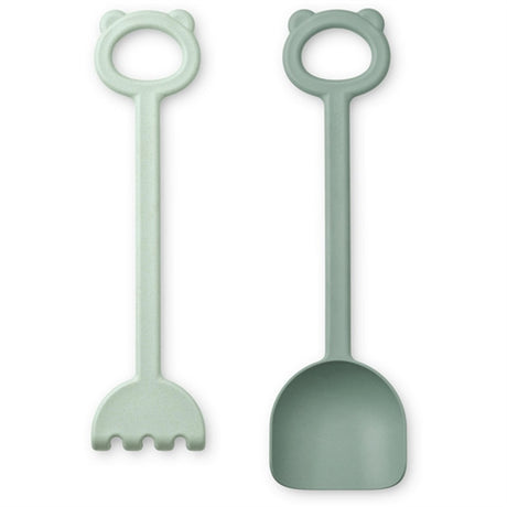 Liewood Hilda Shovel & Rake Dusty Mint/Peppermint