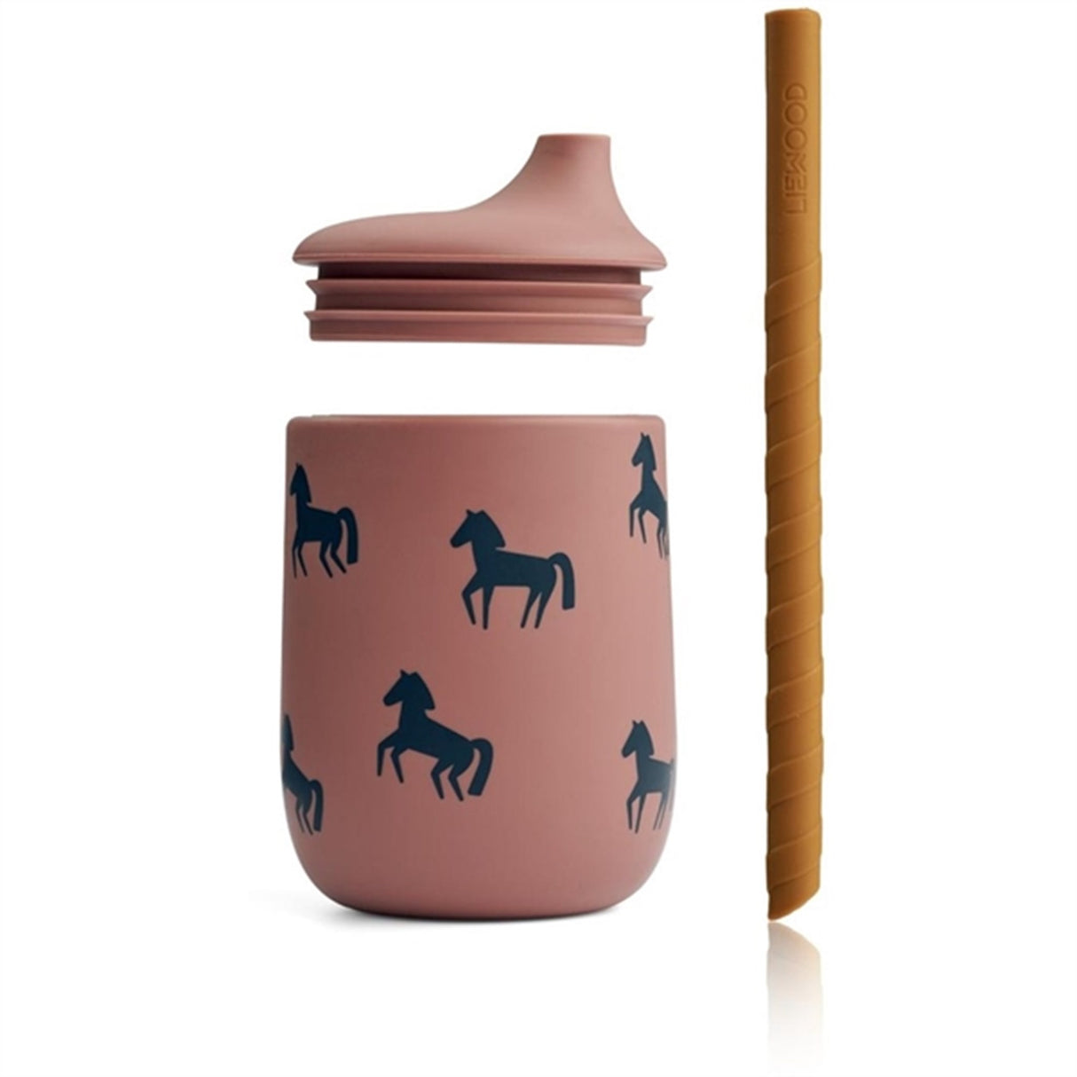 Liewood Ellis Sippy Cup Horses/Dark Rosetta 3