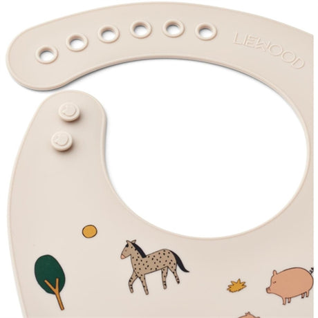 Liewood Tilda Silicone Bib 2-Pack Farm / Sandy 2