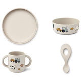 Liewood Vivi Silicone Printed Tableware Set Farm / Sandy 7