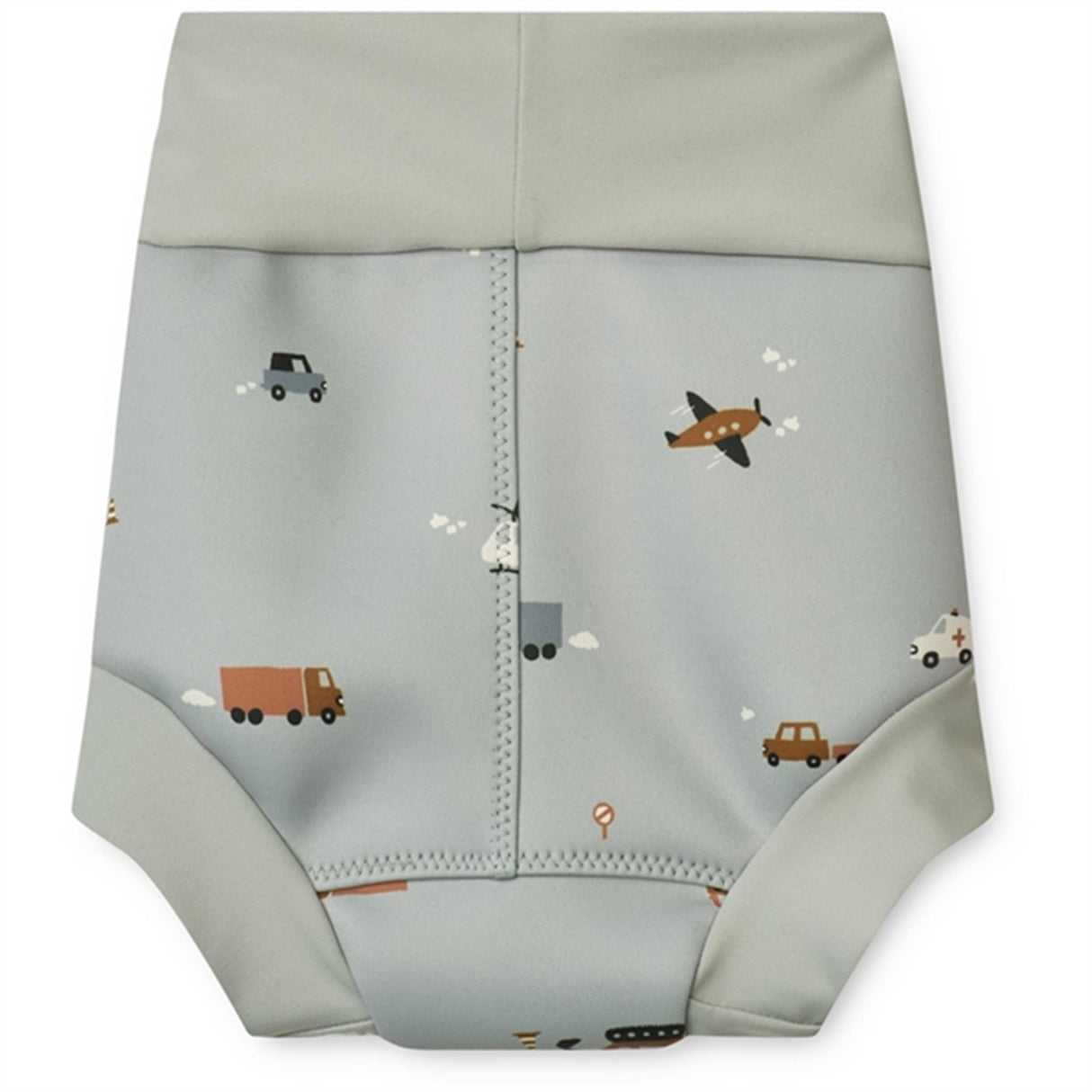 Liewood Valentin Nappy Swim Pants Vehicles/Dove Blue 3