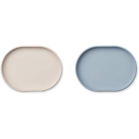 Liewood Anita Plate Sandy/Sea Blue