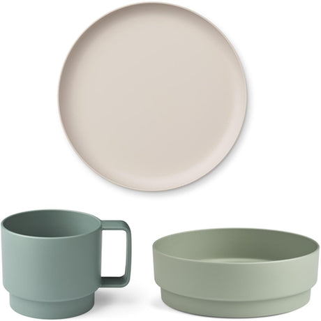 Liewood Walt Dinner Set Dusty Mint Mix