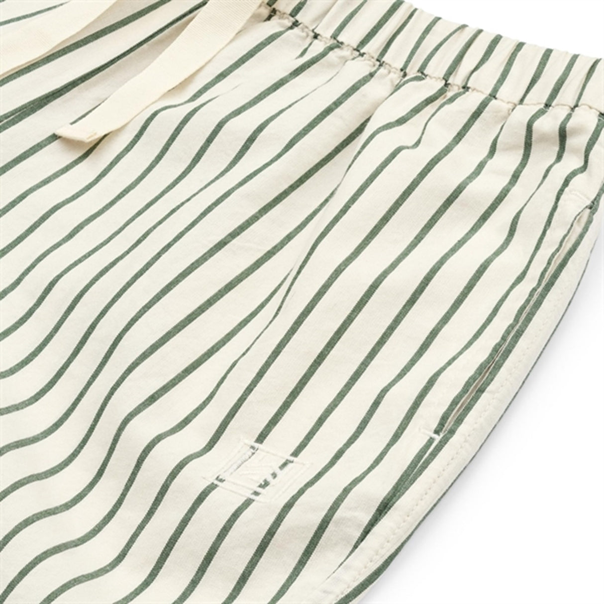 Liewood Orlando Y/D Stripe Poplin Pants Y/D Stripes Garden Green/Creme De La Creme 2