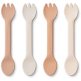 Liewood Jan 2 in 1 Cutlery 4-Pack Rose Multi Mix