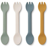 Liewood Jan 2 in 1 Cutlery 4-Pack Faune Green Multi Mix