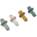 Liewood Avril Baby Cutlery 4-pack Faune Green Multi Mix 3