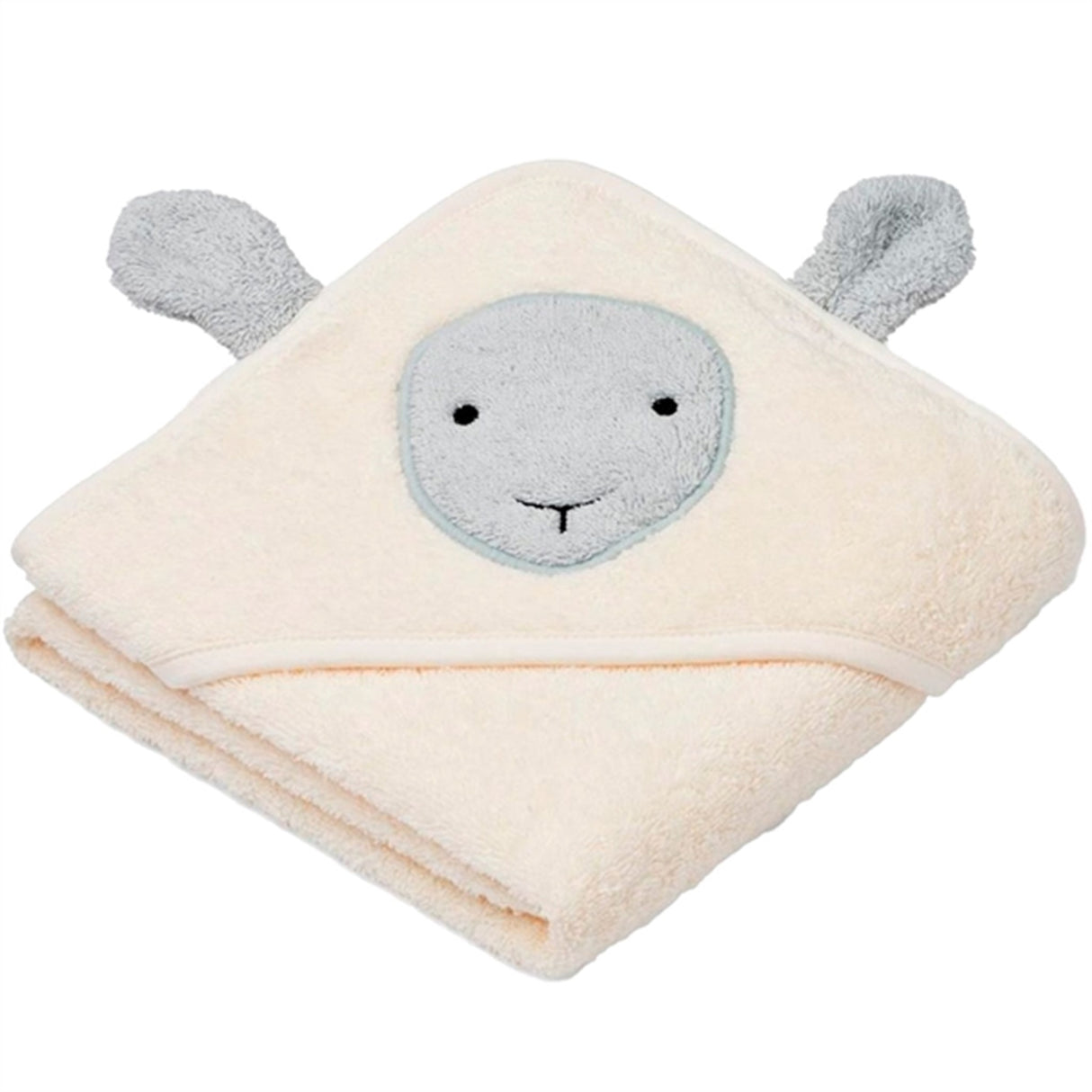 Liewood Albert Sheep Hooded Towel Creme De La Creme