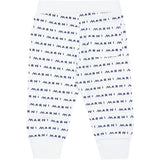 Marni White Blue Logo Sweatpants 2