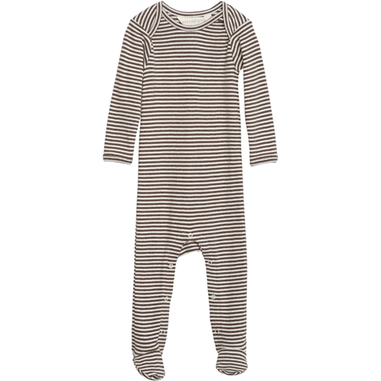 Serendipity Chestnut/Offwhite Baby Suit Stripe