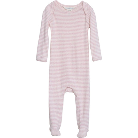 Serendipity Rosebud/Offwhite Baby Onesie Stripe