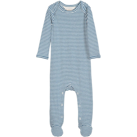 Serendipity Sky/Offwhite Baby Suit Stripe