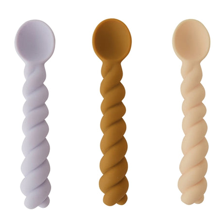 OYOY Mellow Spoon 3-pack Lavender/Vanilla/Light Rubber