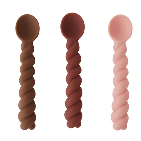 OYOY Mellow Spoon 3-pack Nutmeg/Rose/Choko