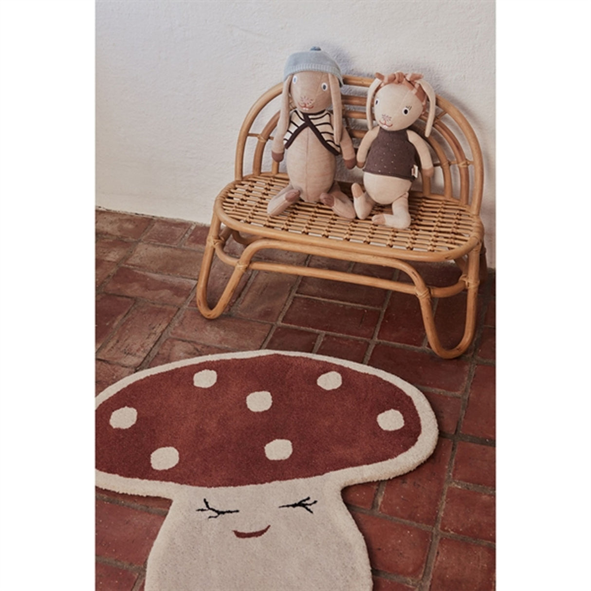 OYOY Malle Mushroom Rug red 2