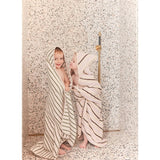 OYOY Raita Hooded Towel Green / Offwhite 4