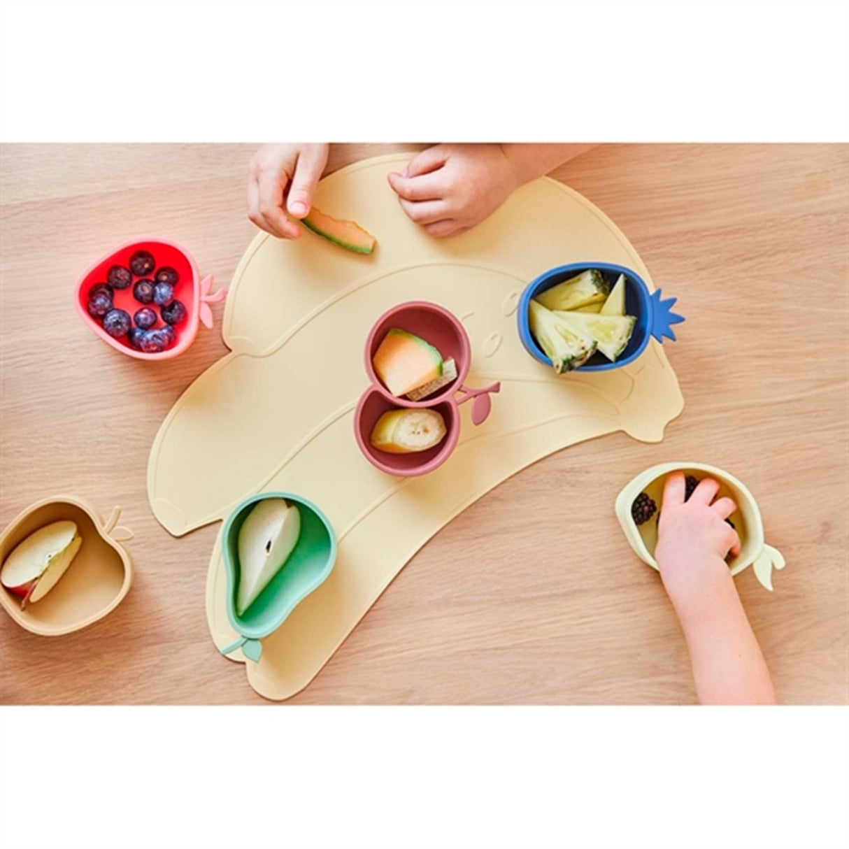 OYOY Yummy Snack Bowls Lemon & Pear Yellow/Green 4