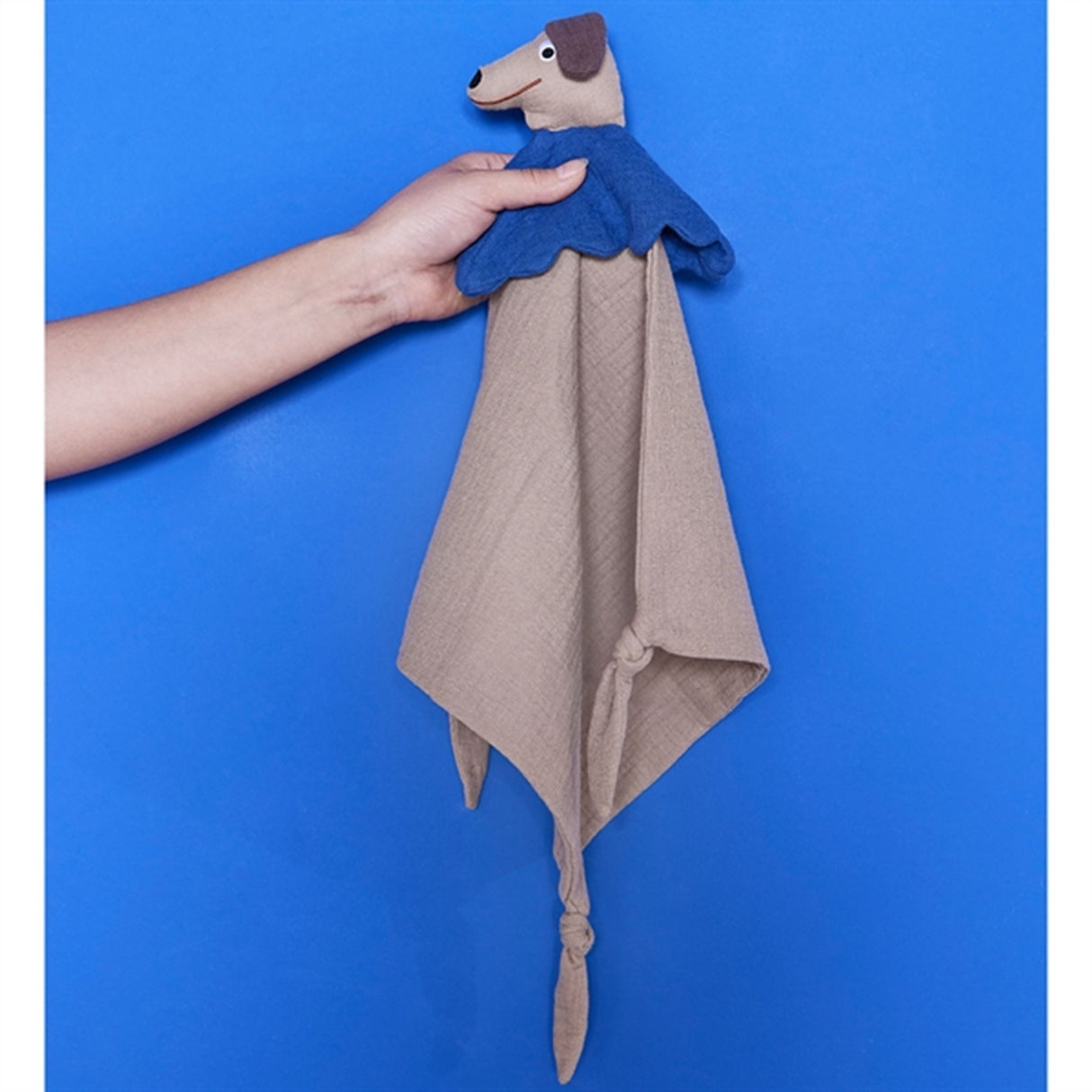 OYOY Mini Hunsi Dog Cuddle Cloth Light Brown 3