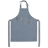 OYOY Striped Denim Elephant Apron Blue