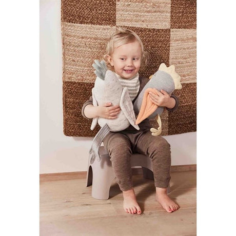 OYOY Striped Bib 2-pack Natural / Caramel 2