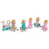 Magni Birthday Train Animals Pink/Blue