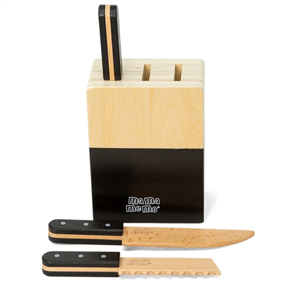 MaMaMemo Knife Block w. 3 Knives