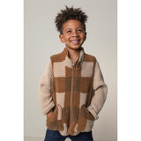 MarMar Joby Teddybear Fleece Vest Chunky Hazel Check 4